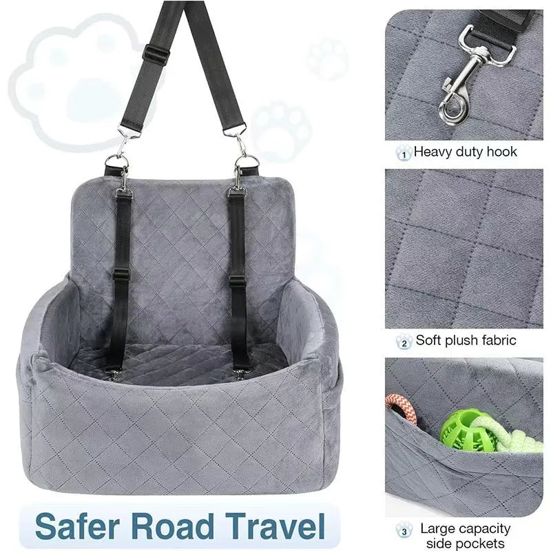 Pet Car Seat Mat, Portable Dog Booster Seat, Anti-Dirt Car Seat for Dogs, Car Dog Bed